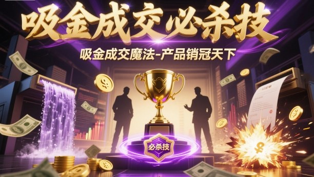 吸金成交必杀技，吸金成交魔法-产品销冠天下| 网创圈