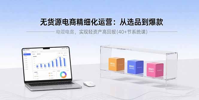 无货源电商精细化运营：从选品到爆款，实现轻资产高回报(40+节系统课| 副业网