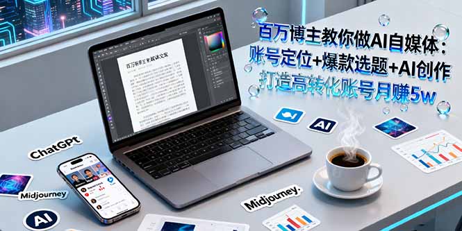 百万博主教你做AI自媒体：账号定位+爆款选题+AI创作 打造高转化账号月赚5w| 网创圈