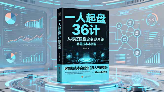 一人起盘36计：从零搭建稳定变现系统，实现低成本创业，月入五位数+| 副业网