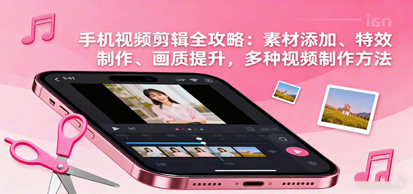 手机视频剪辑全攻略：素材添加、特效制作、画质提升，多种视频制作方法| 副业网