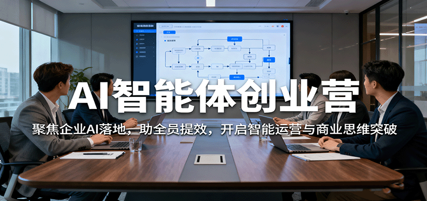 AI智能体创业营：聚焦企业AI落地，助全员提效，开启智能运营与商业思维突破| 副业网