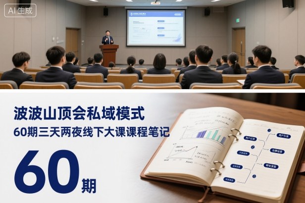 波波山顶会私域模式60期三天两夜线下大课课程笔记(文档)| 副业网