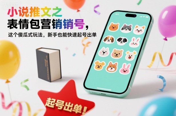 小说推文之表情包营销号，这个傻瓜式玩法，新手也能快速起号出单| 副业网