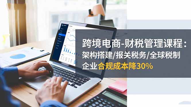 跨境电商-财税管理课程：架构搭建/报关税务/全球税制，企业合规成本降30%| 副业网