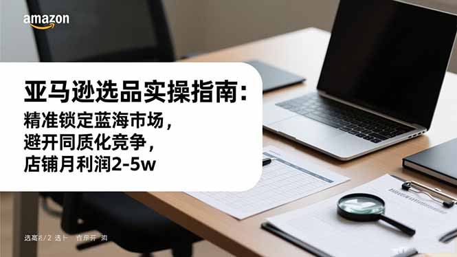 亚马逊选品实操指南：精准锁定蓝海市场，避开同质化竞争，店铺月利润2-5w| 网创圈