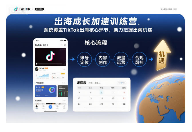 出海成长加速训练营，系统覆盖TikTok出海核心环节，助力把握出海机遇(更新)| 副业网