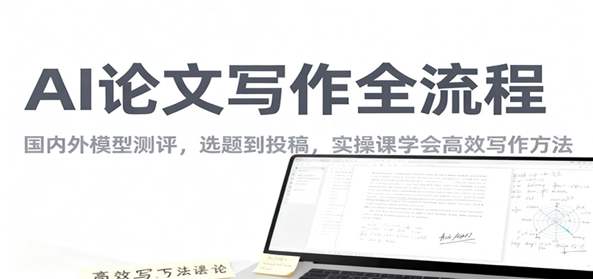 AI论文写作全流程，国内外模型测评，选题到投稿，实操课学高效写作方法| 副业网