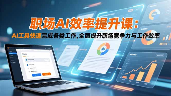 职场AI效率提升课：AI工具快速完成各类工作,全面提升职场竞争力与工作效率| 网创圈