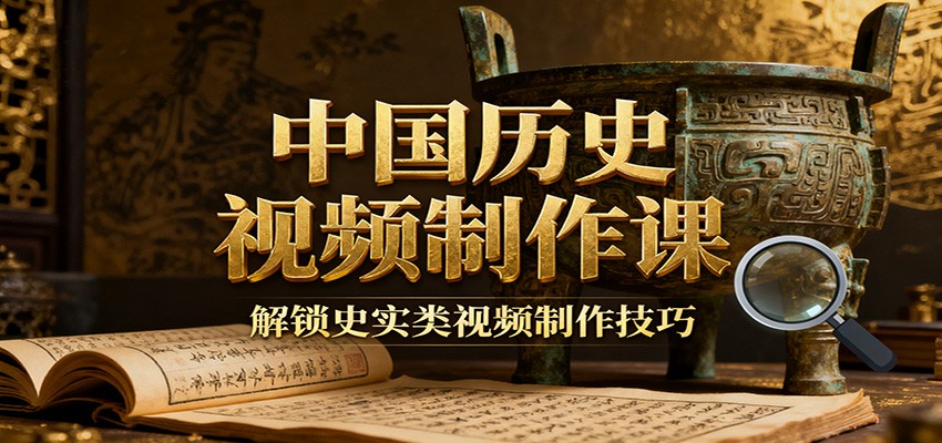 中国历史视频制作课：疆域地图集+参考文案+练习素材，解锁史实类视频制作技巧| 副业网