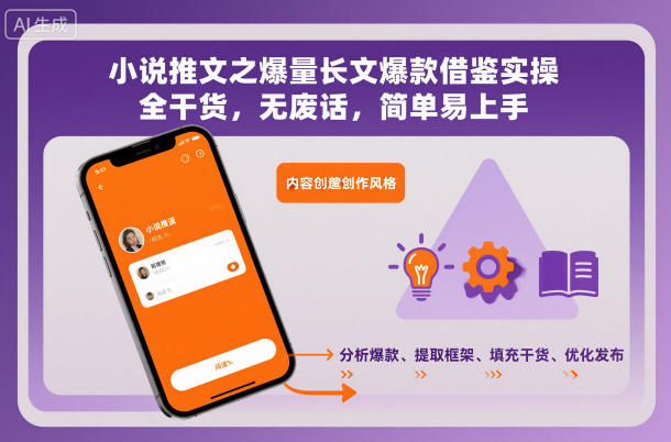 小说推文之爆量长文爆款借鉴实操，全干货，无废话，简单易上手| 副业网