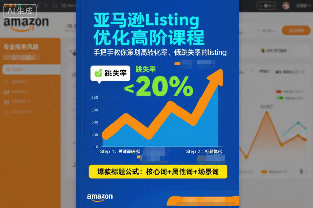 亚马逊Listing优化高阶课程，手把手教你策划高转化率、低跳失率的listing| 副业网