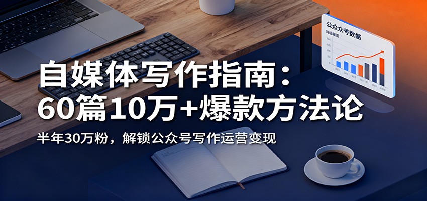 自媒体写作指南：60篇10万+爆款方法论，半年30万粉，解锁公众号写作运营变现| 副业网