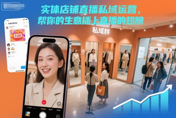 实体店铺直播私域运营，帮你的生意插上直播的翅膀| 副业网