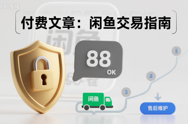 付费文章：闲鱼交易指南，怎么才能降低被坑被马扁的概率| 副业网