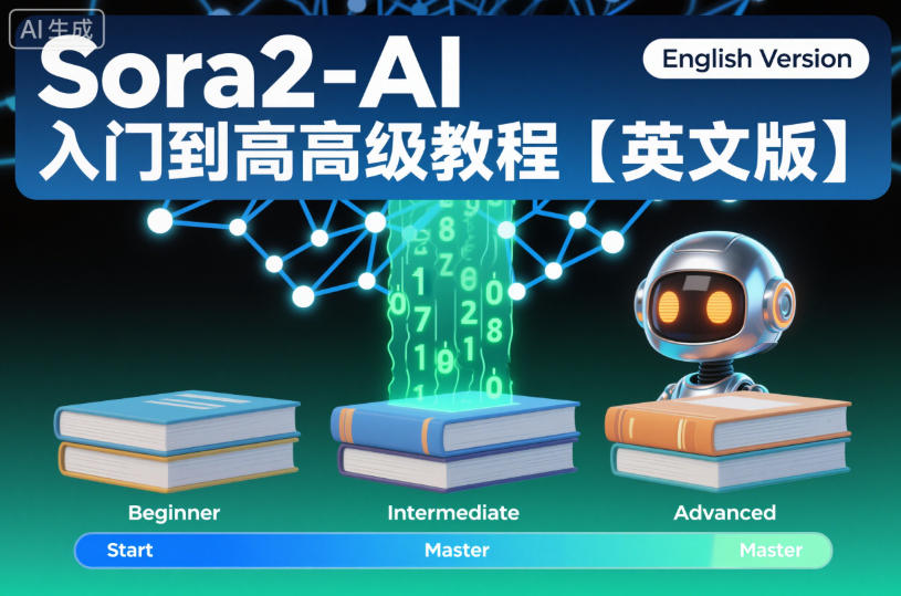 Sora2-AI入门到高级教程【英文版】| 网创圈