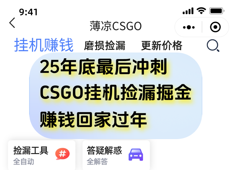用CSGO游戏挂机捡漏掘金赚钱掘金，一部手机轻松日入500+| 副业网