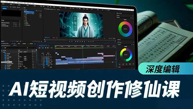 AI短视频创作修仙课，从炼气到金仙、爆款复刻、深度编辑，掌握全栈AI能力| 网创圈