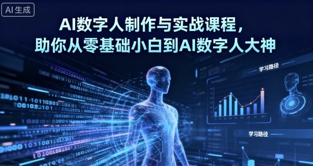 AI数字人制作 从零基础到大神| 副业网