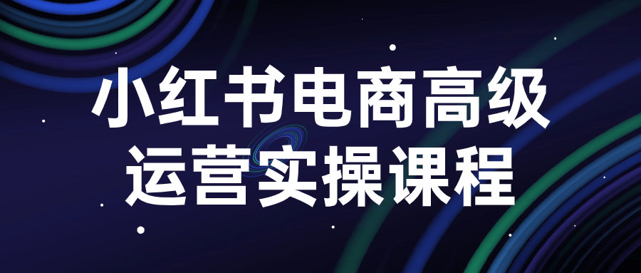 小红书电商高级运营实操课程| 网创圈