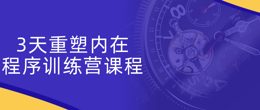 3天重塑内在程序训练营课程| 副业网