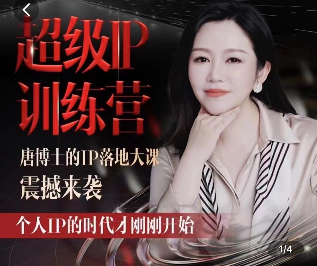 唐博士的IP大课超级IP训练营| 副业网