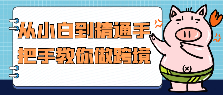 从小白到精通手把手教你做跨境| 网创圈
