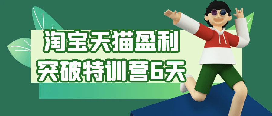 淘宝天猫盈利突破特训营6天| 网创圈