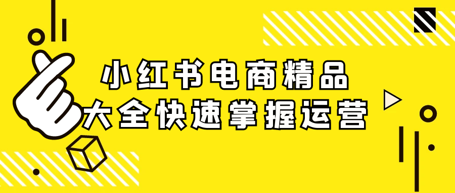小红书电商精品大全快速掌握运营| 网创圈