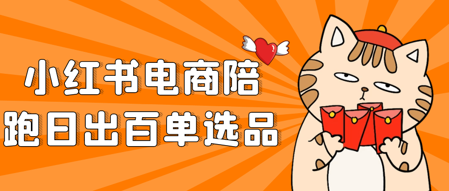 小红书电商陪跑日出百单选品| 网创圈
