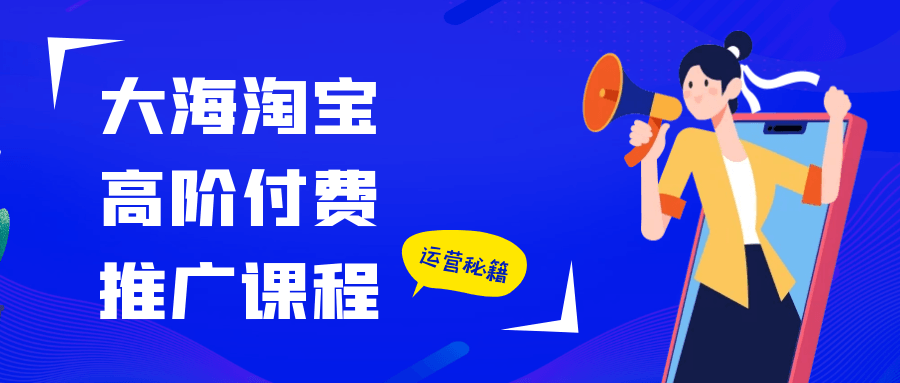 大海淘宝高阶付费推广课程| 副业网