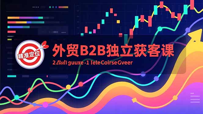 外贸B2B独立获客课，Facebook主页搭建、消息互动广告、精准定位，打造高询盘系统| 副业网