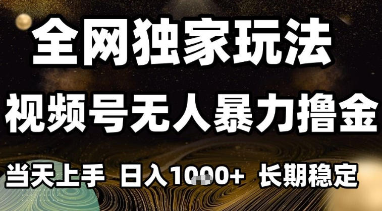 年底最新独家视频号无人直播撸礼物，小白也能轻松日入1k+，长期稳定，可批量复制【揭秘】| 网创圈