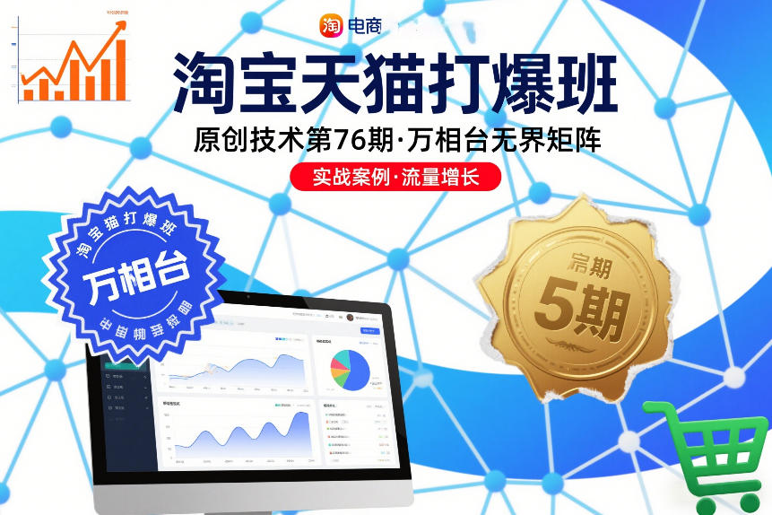 淘宝天猫打爆班原创技术第76期，万相台无界矩阵| 副业网