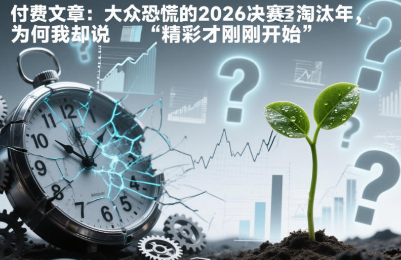 付费文章：大众恐慌的2026决赛淘汰年，为何我却说“精彩才刚刚开始”？| 副业网