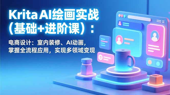 Krita AI绘画实战(基础+进阶课| 网创圈