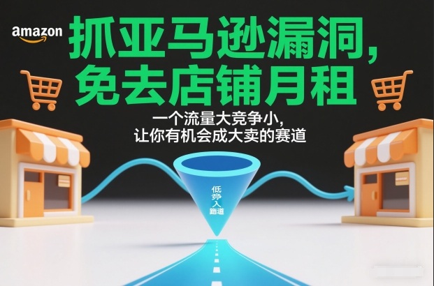 抓亚马逊漏洞，免去店铺月租，一个流量大竞争小，让你有机会成大卖的赛道| 副业网