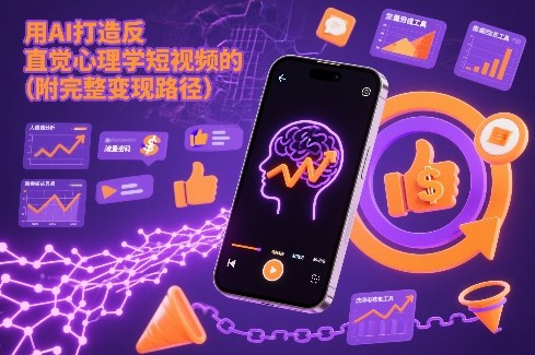 用AI打造“反直觉”心理学短视频的流量密码(附完整变现路径)| 副业网