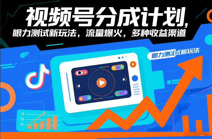 视频号分成计划，眼力测试新玩法，流量爆火，多种收益渠道| 副业网
