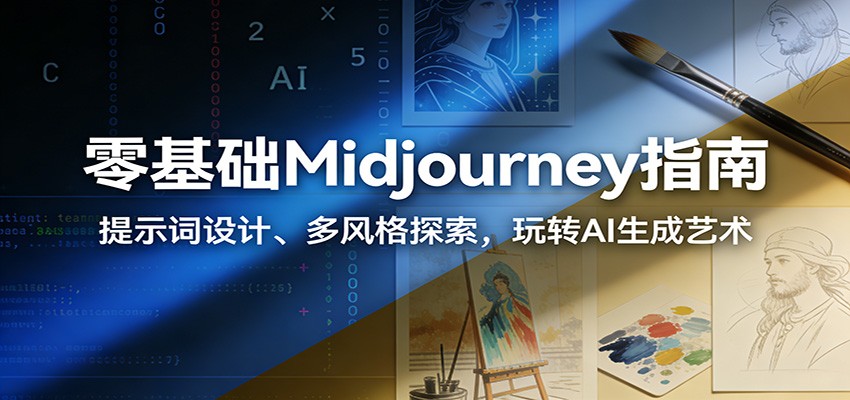 零基础Midjourney指南：提示词设计、多风格探索，玩转AI生成艺术| 副业网