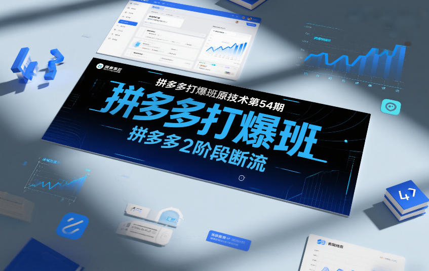 拼多多打爆班原创技术第54期，拼多多2阶段断流| 副业网