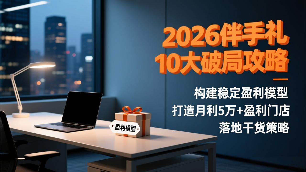 2026伴手礼10大破局攻略：构建稳定盈利模型，打造月利5万+盈利门店，落地干货策略| 副业网