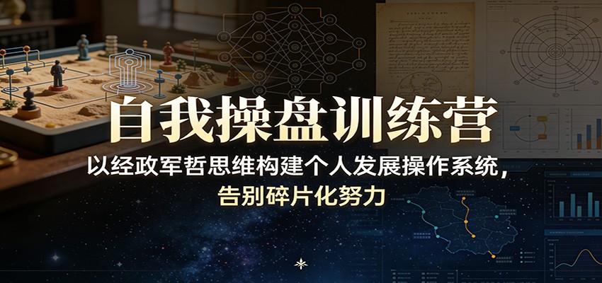 自我操盘训练营：以经政军哲思维构建个人发展操作系统，告别碎片化努力| 副业网