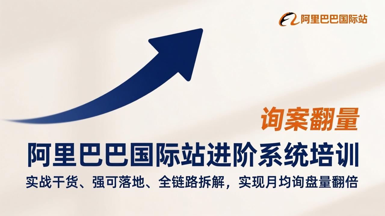 阿里巴巴国际站进阶系统培训，实战干货、强可落地、全链路拆解，实现月均询盘量翻倍| 副业网