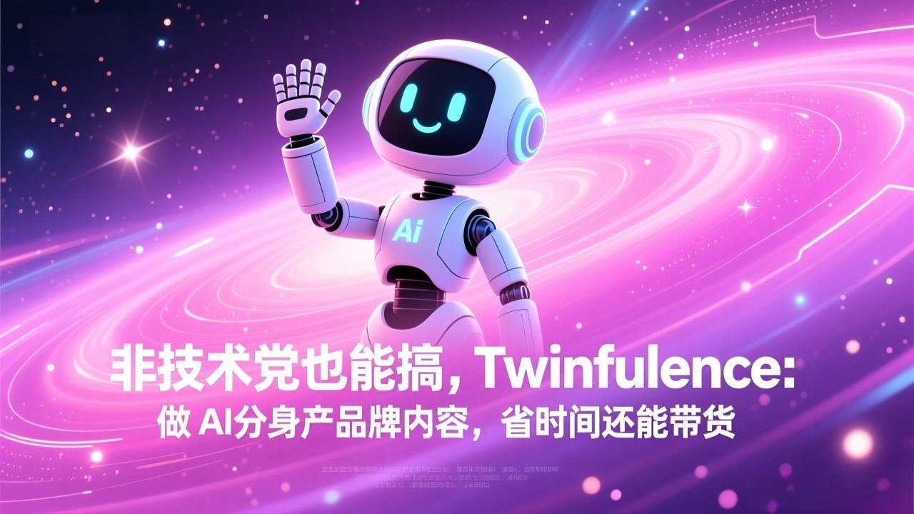 非技术党也能搞!Twinfluence:做 AI 分身产品牌内容,省时间还能带货| 副业网