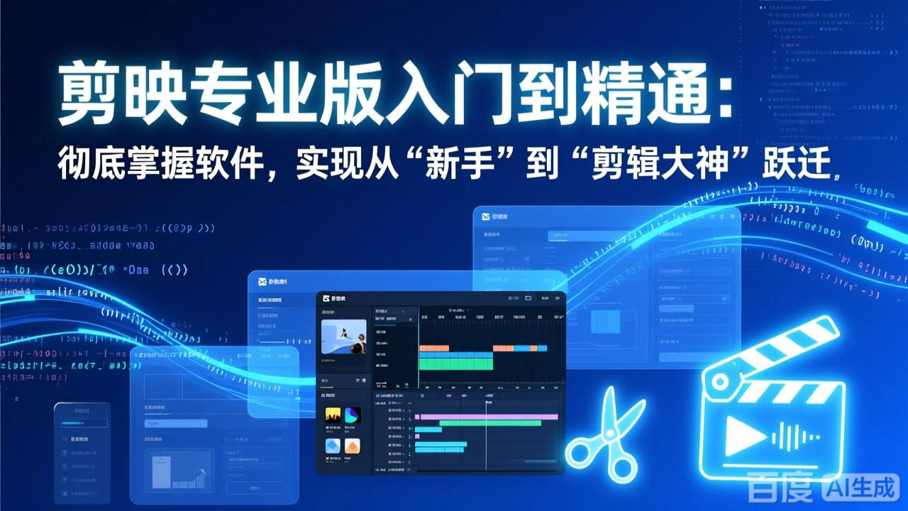 剪映专业版入门到精通：彻底掌握软件，实现从“新手”到“剪辑大神”跃迁| 副业网
