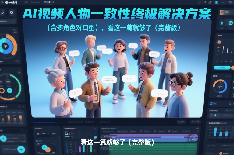 AI视频人物一致性终极解决方案(含多角色对口型)，看这一篇就够了(完整版)| 副业网