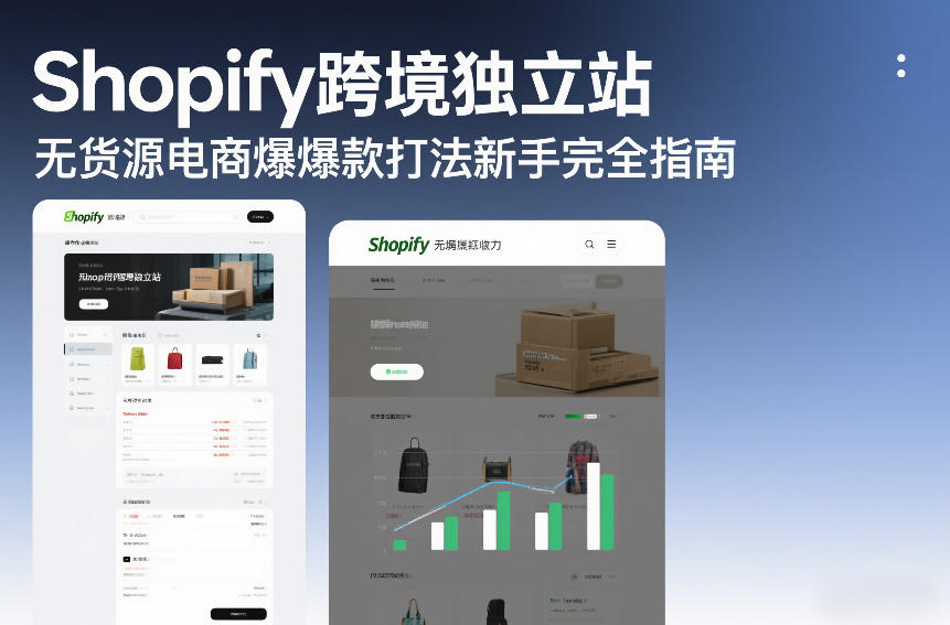 Shopify跨境独立站无货源电商爆款打法新手完全指南| 副业网