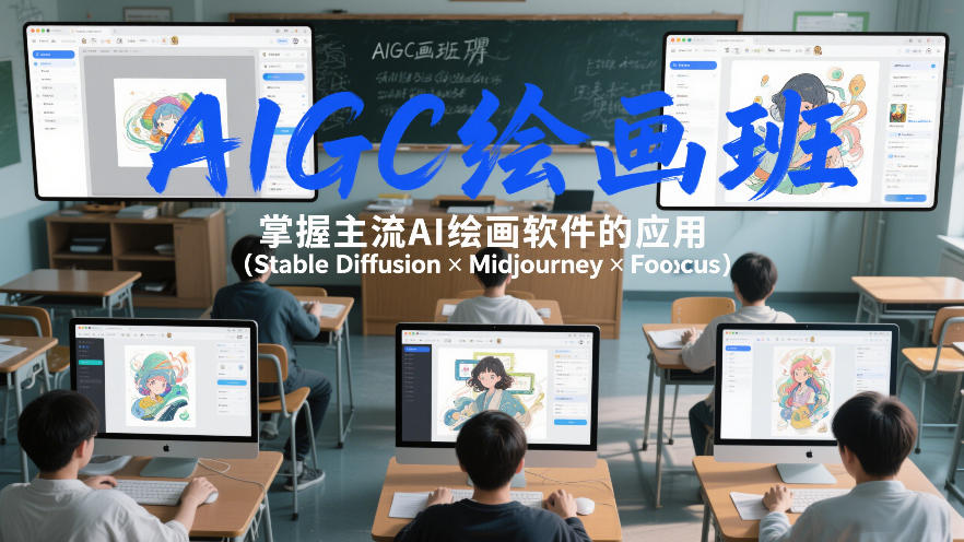 AIGC绘画班，掌握主流Ai绘画软件的应用(Stable Diffusion x Midjourney x Fooocus)| 副业网
