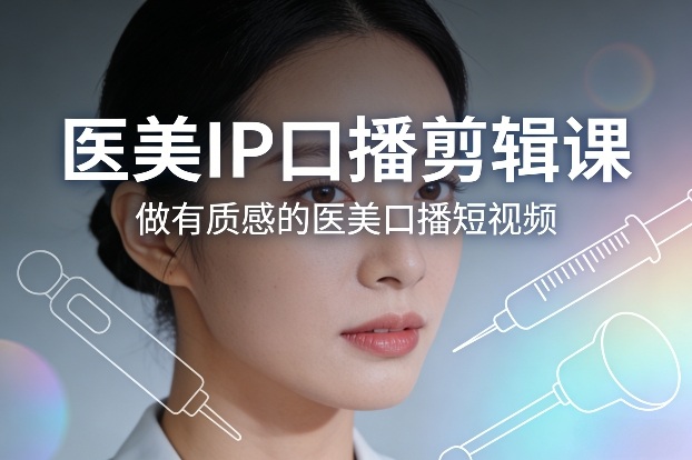 医美IP口播剪辑课，做有质感的医美口播短视频| 副业网